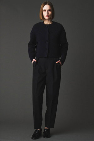 オブリオ/AUBRIOTのチェックテーパードパンツ(110600/110601)