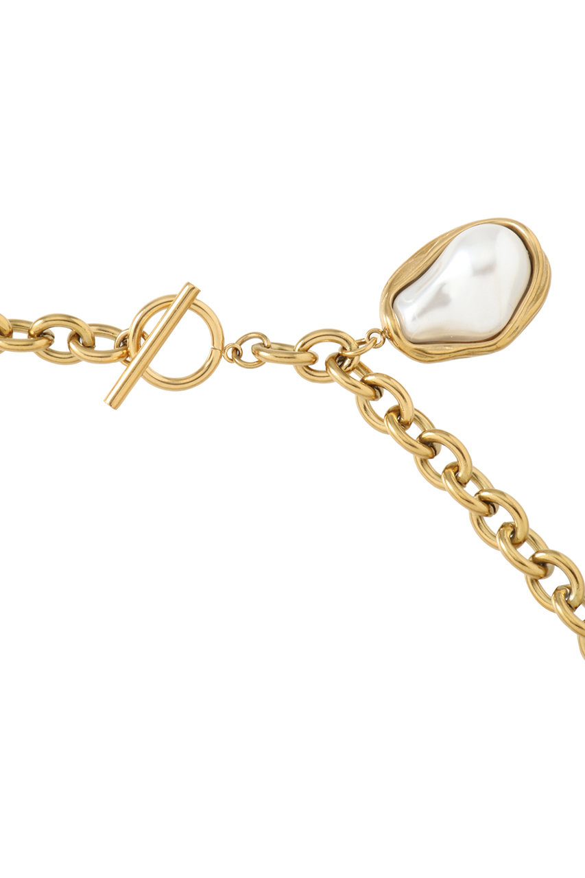 AUBRIOT(オブリオ)｜【MERAKI】Oval Pearl ネックレス/ゴールド の通販 
