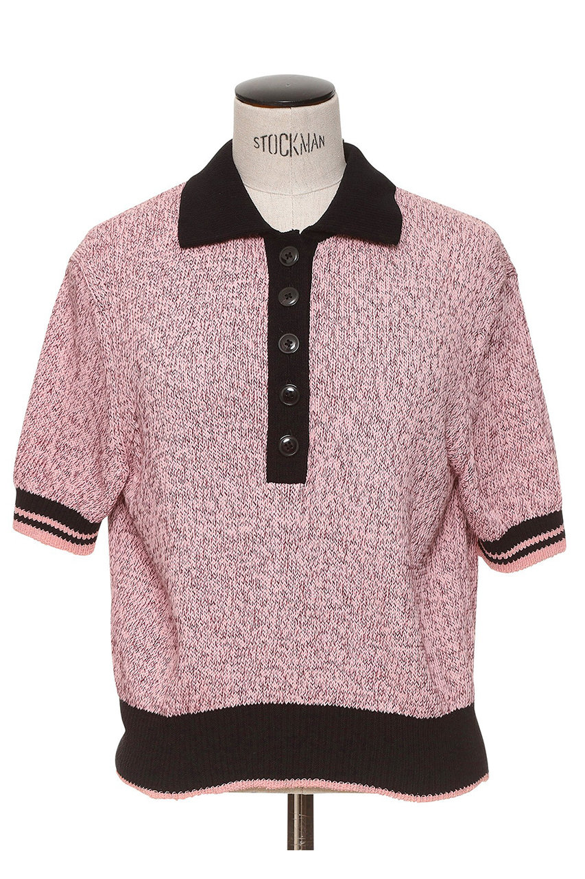 オブリオ/AUBRIOTのツイストコットンモクポロセーター(ライトピンク/S5115451)