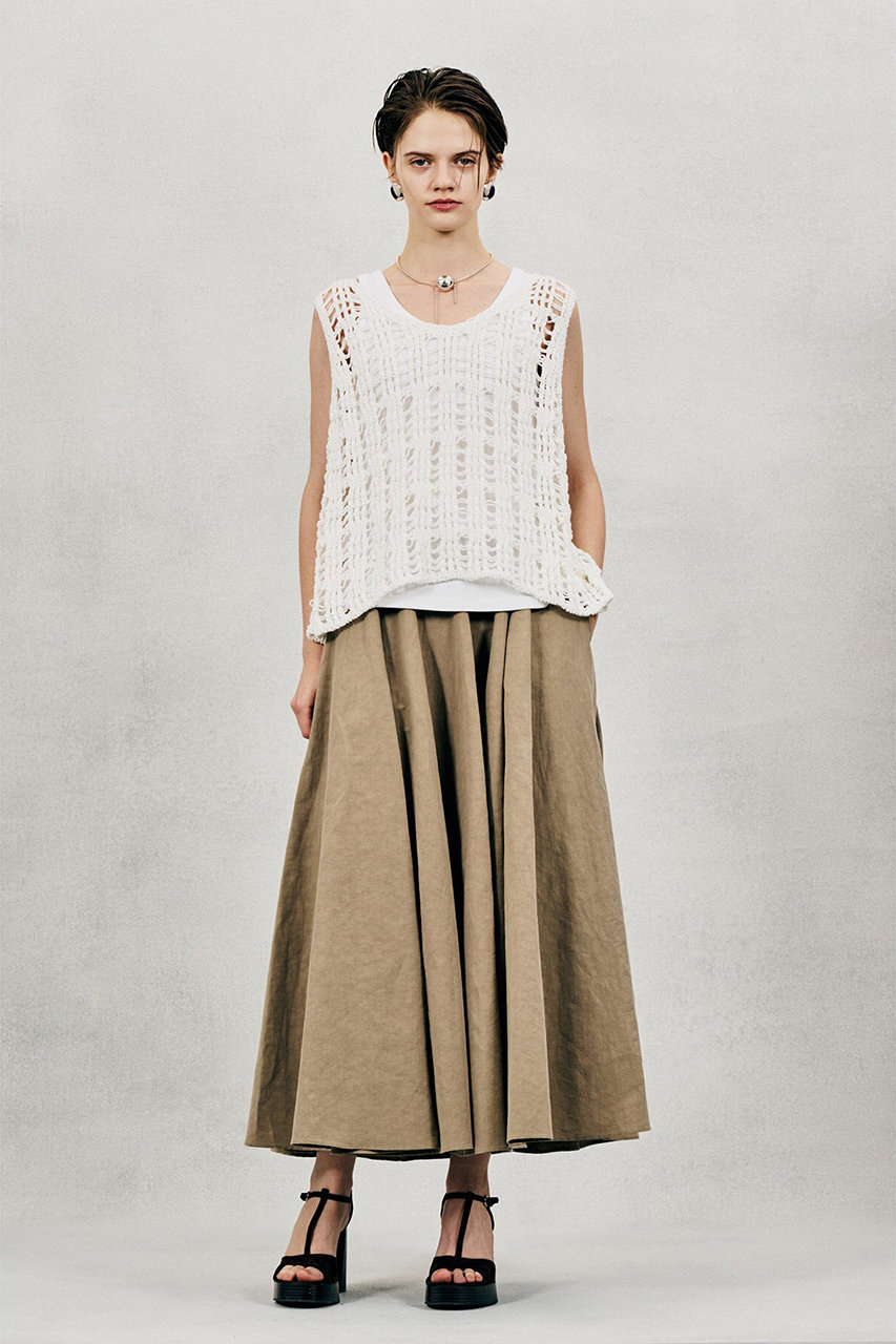 オブリオ/AUBRIOTのリッシモコットンニットトップス(ホワイト/S5115452)