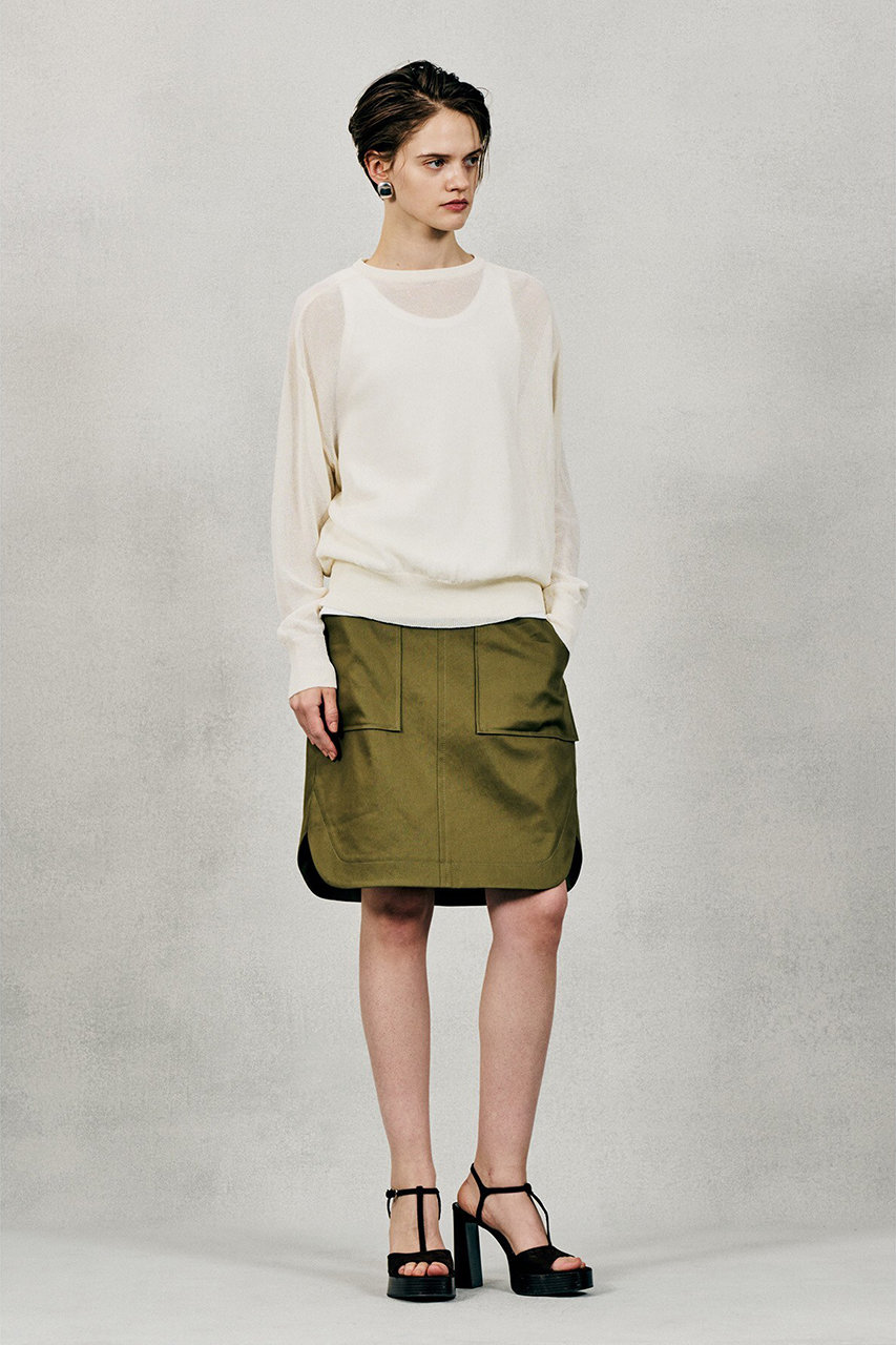 オブリオ/AUBRIOTのフレスコアバカクルーネックニット(オフホワイト/S5115455)