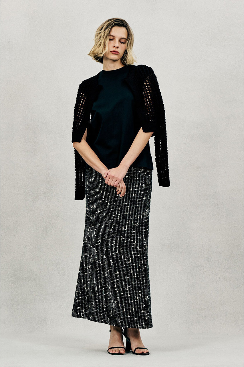 オブリオ/AUBRIOTのリッシモコットンカーディガン(ブラック/S5135452)