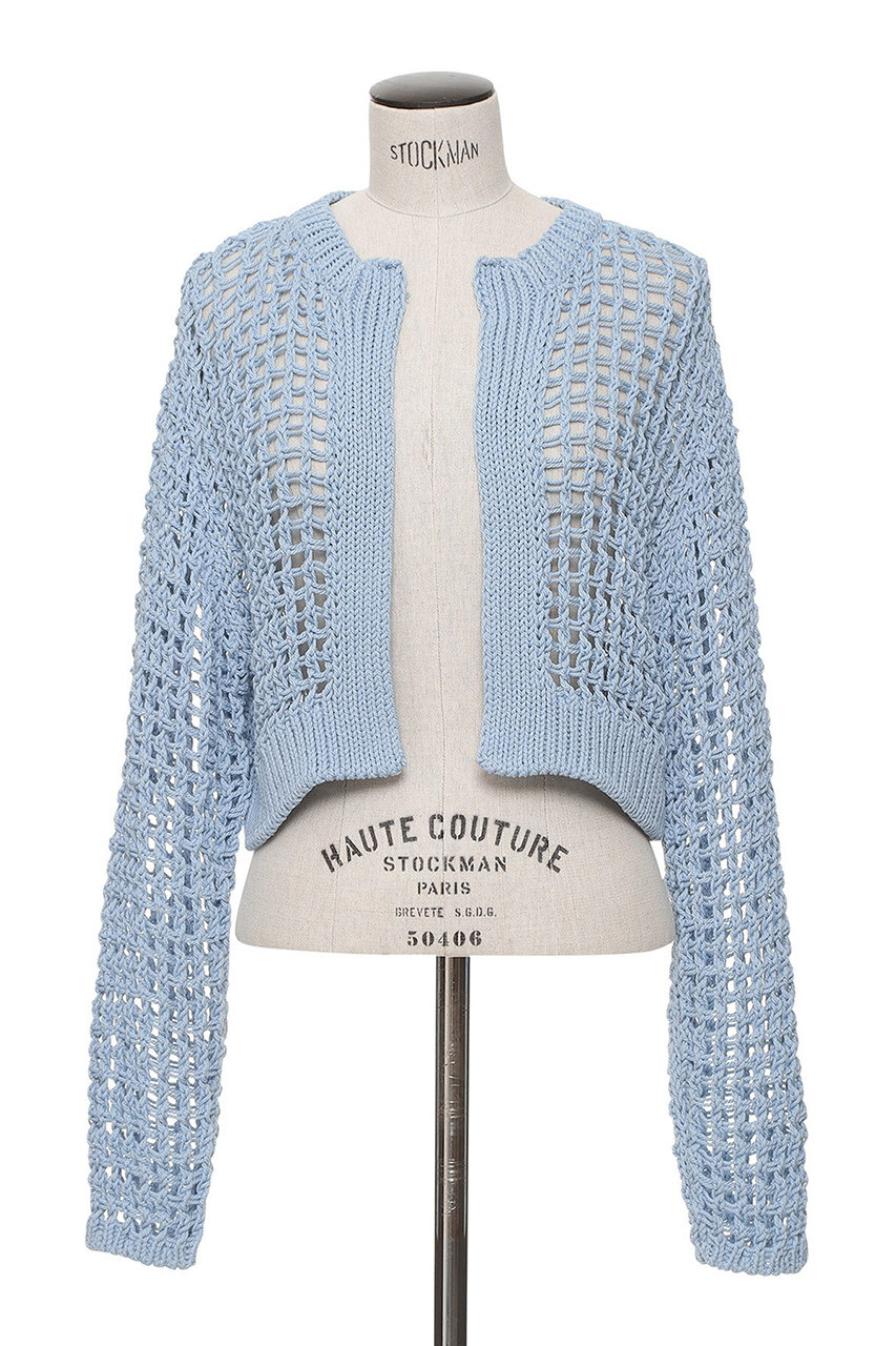 オブリオ/AUBRIOTのリッシモコットンカーディガン(サックスブルー/S5135452)