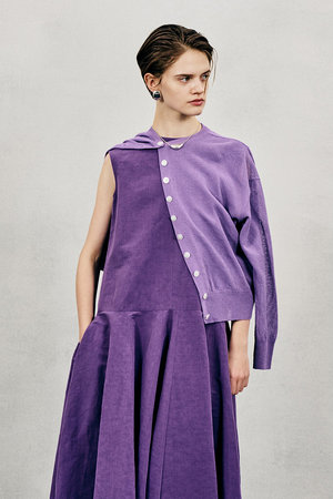 オブリオ/AUBRIOTのフレスコアバカクルーネックカーディガン(110300/110303)