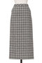 ネップツイードギンガムペンシルスカート オブリオ/AUBRIOT ブラック