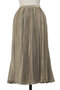 メタリックツイルプリーツスカート オブリオ/AUBRIOT ゴールド