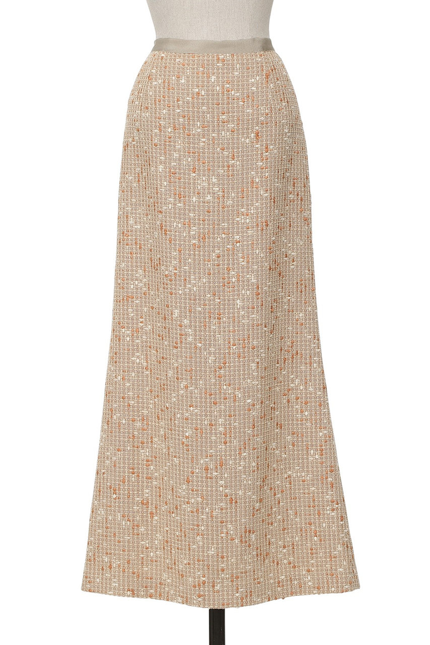 オブリオ/AUBRIOTのイタリアンサマーツィードスカート(ベージュ/S5175403)