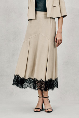 オブリオ/AUBRIOTのラグジュアリーウーステッドスカート(110700/110703)