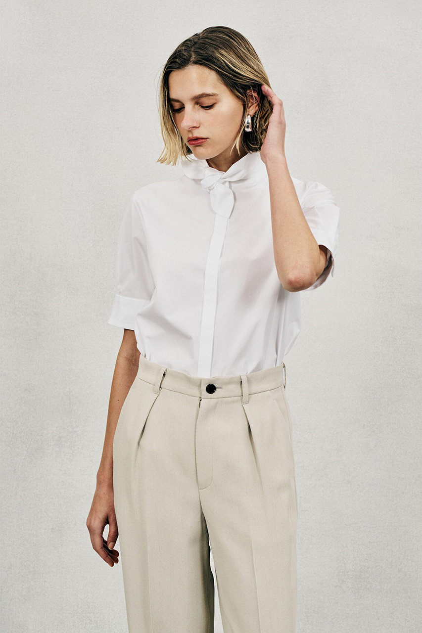 コットンポプリンシャツ