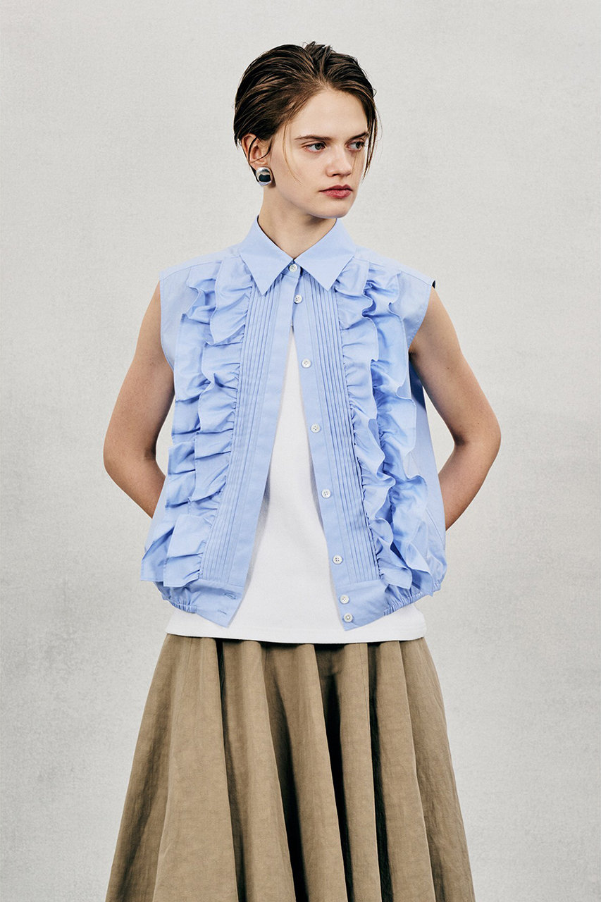 オブリオ/AUBRIOTのイタリアンライトブロードシャツ(サックスブルー/S5185407)