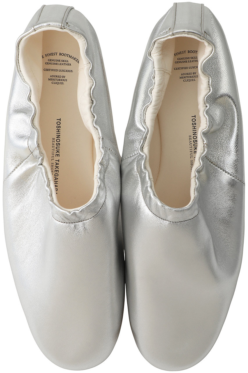 BEAUTIFUL SHOES BALLET SHOES (シルバー, 24) ビューティフル・シューズ ELLE SHOP BEAUTIFUL SHOES BALLET SHOES (シルバー, 24) ビューティフル・シューズ ELLE SHOP