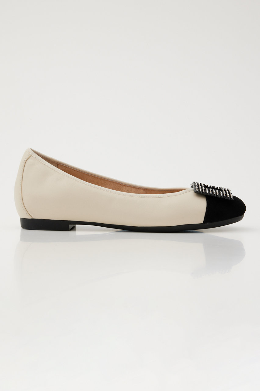美品 STACCATO スタッカート エリーゼバレエシューズ リボン 23.5 STACCATO | エリーゼバレエシューズ (スリッポン・フラット