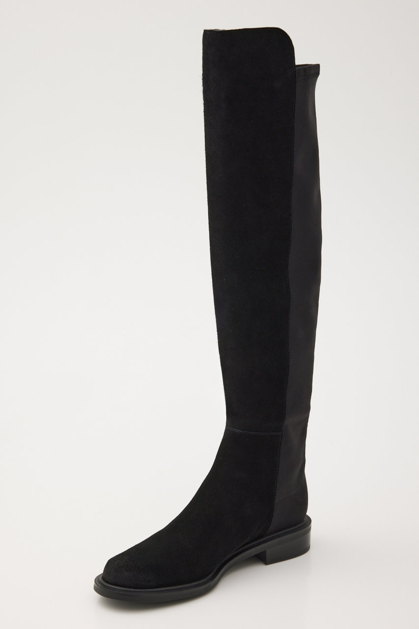 STACCATOスタッカート ニーハイブーツ　ヌバック　スエード STACCATO(スタッカート)｜イラスティックコンビニーハイラテ/Dブラック