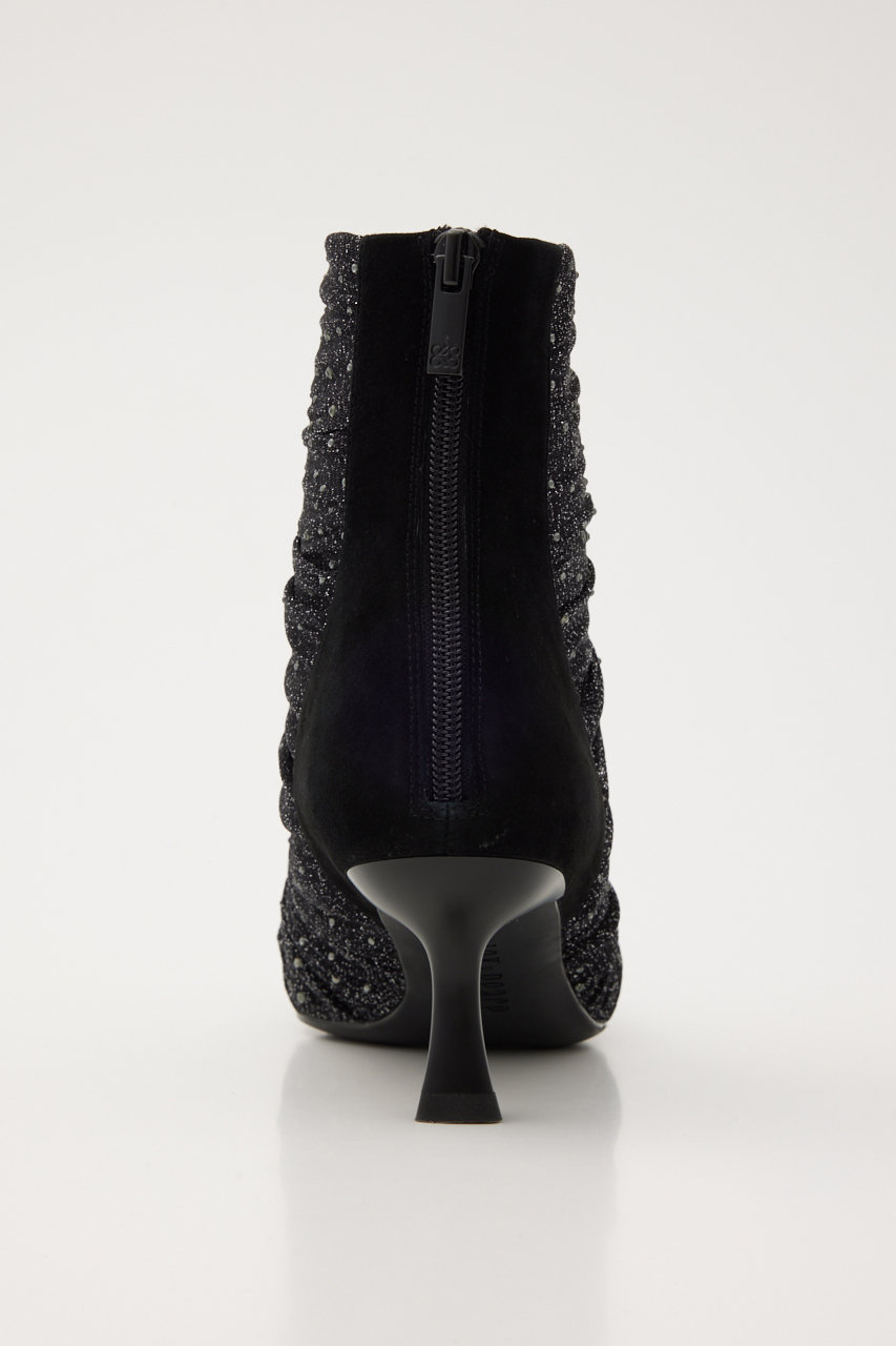 STACCATO(スタッカート)｜サリーチュールストーンブーティー/ブラック