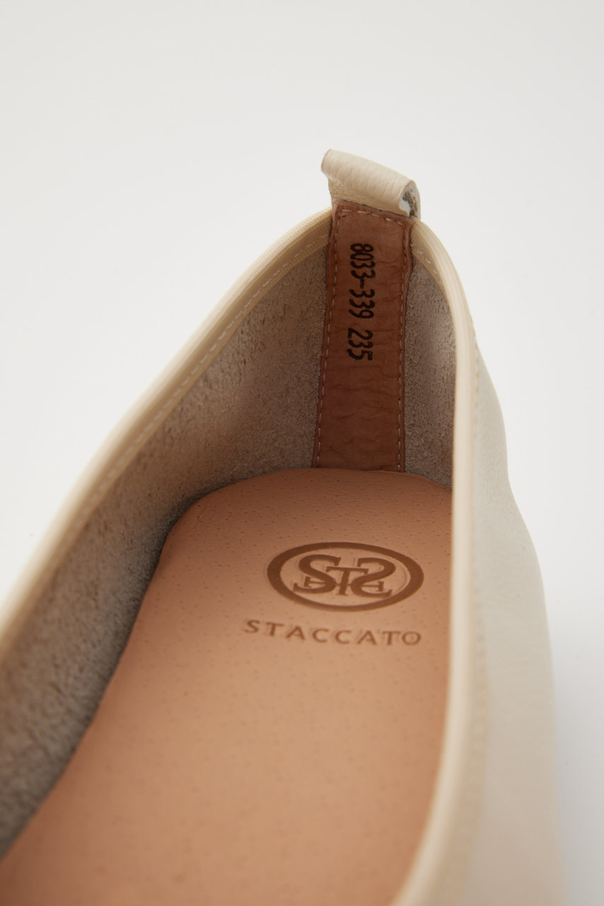 【STACCATO(スタッカート)】バレエシューズ ベージュ STACCATO(スタッカート)｜エリーゼバレエシューズ/柄ホワイト の