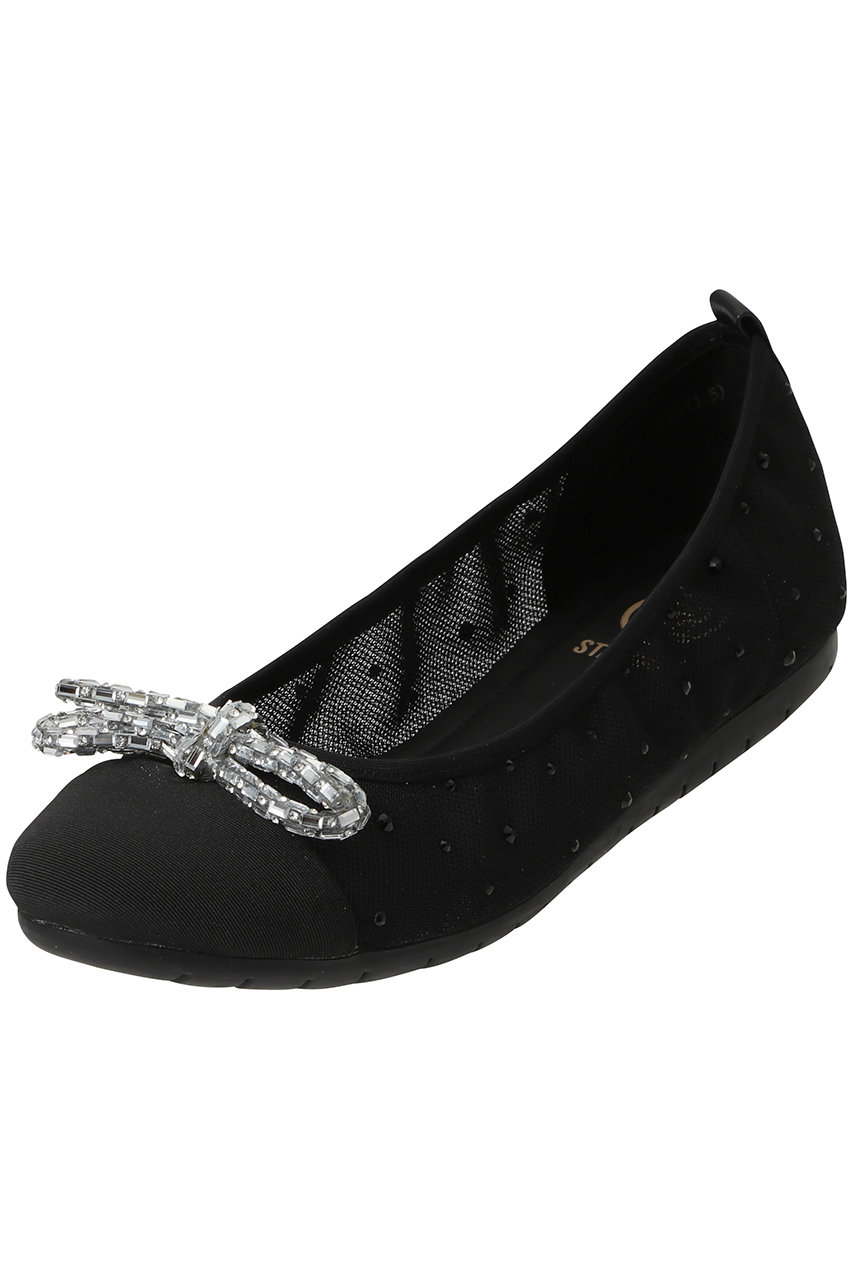 STACCATO(スタッカート)｜アリサメッシュバレエシューズ/ブラック の