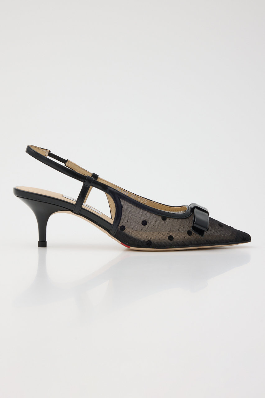 STACCATO(スタッカート)｜ドットヌーディーバックスリングパンプス/柄