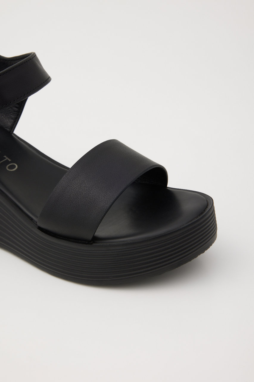 STACCATO(スタッカート)｜バウムプラットフォームサンダル/ブラック の