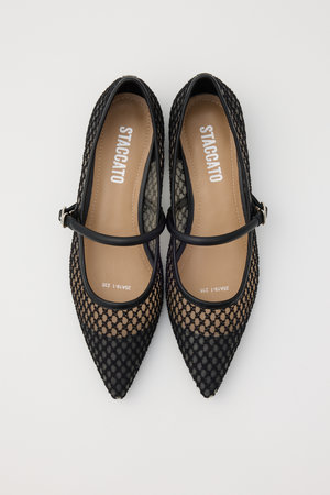 スタッカート/STACCATOのメッシュネットローパンプス(130100/130101)