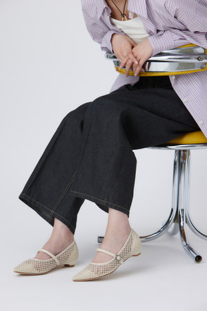 スタッカート/STACCATOのメッシュネットローパンプス(130100/130101)