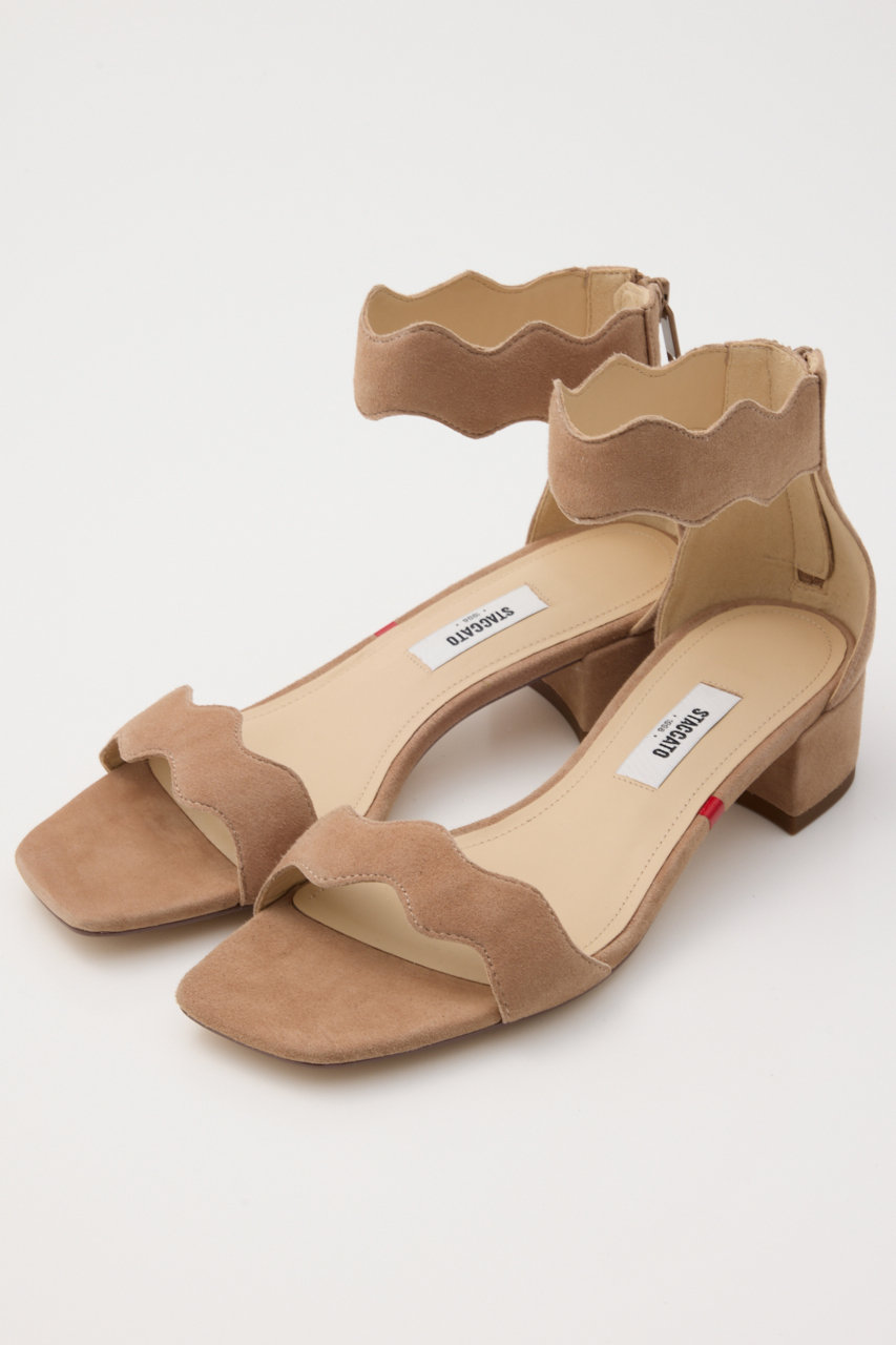 STACCATO(スタッカート)|スカラップカットサンダル/Dモカ の STACCATO(スタッカート)|スカラップカットサンダル/Dモカ の