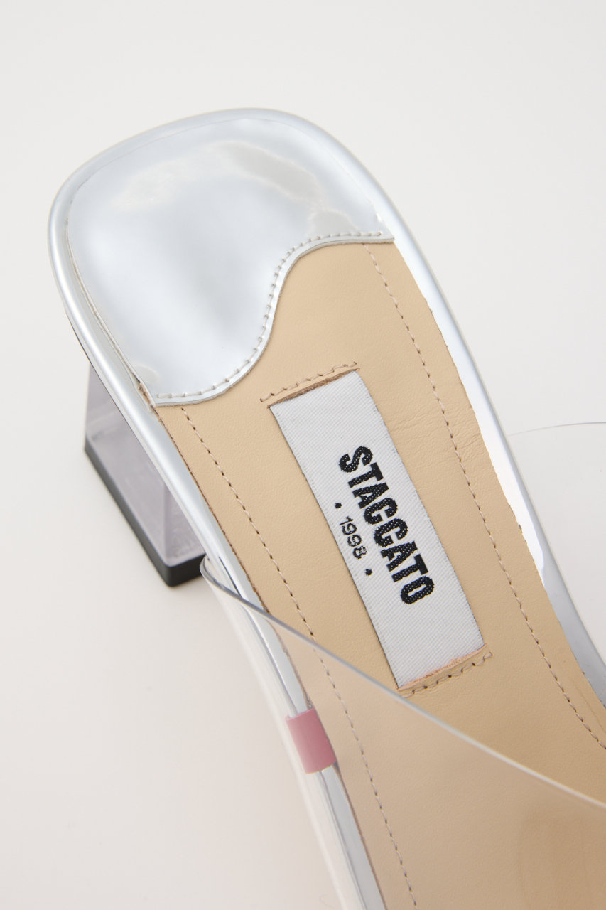 スタッカート　新品　STACCATO クリスタル　リボン　24 パンプス　クリア STACCATO(スタッカート)｜ドルチェクリアリボンパンプス/クリア