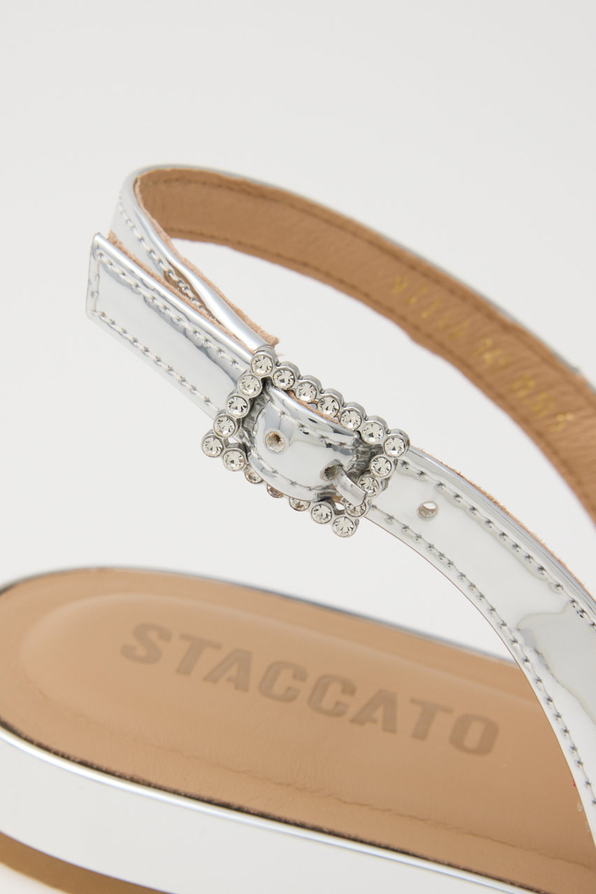 スタッカート STACCATO パファーライトクロスサンダル 22.5 STACCATO(スタッカート)｜パトラクロスフラットサンダル