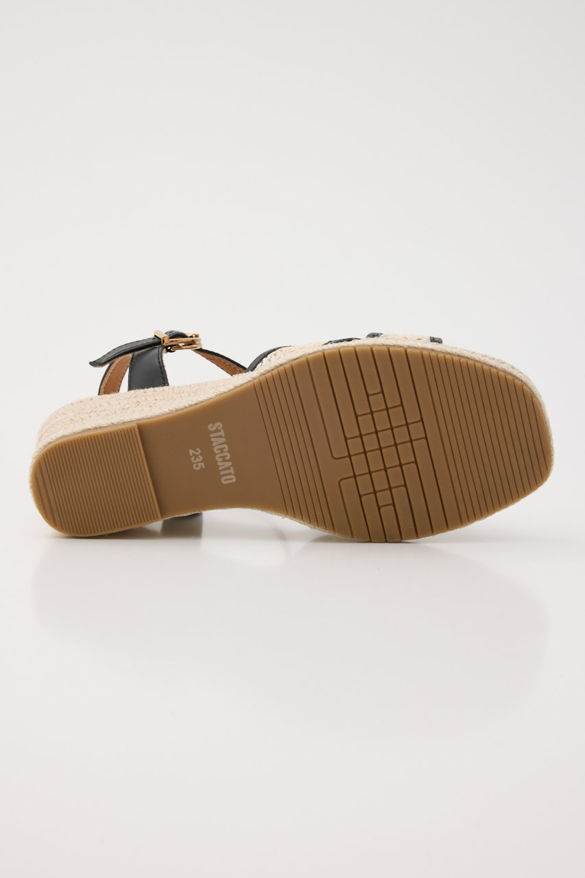 1880　スタッカート　STACCATO 　サンダル　パール　極美品　23.5 セール】パールベルトヌーディーヒールサンダル（サンダル）｜STACCATO