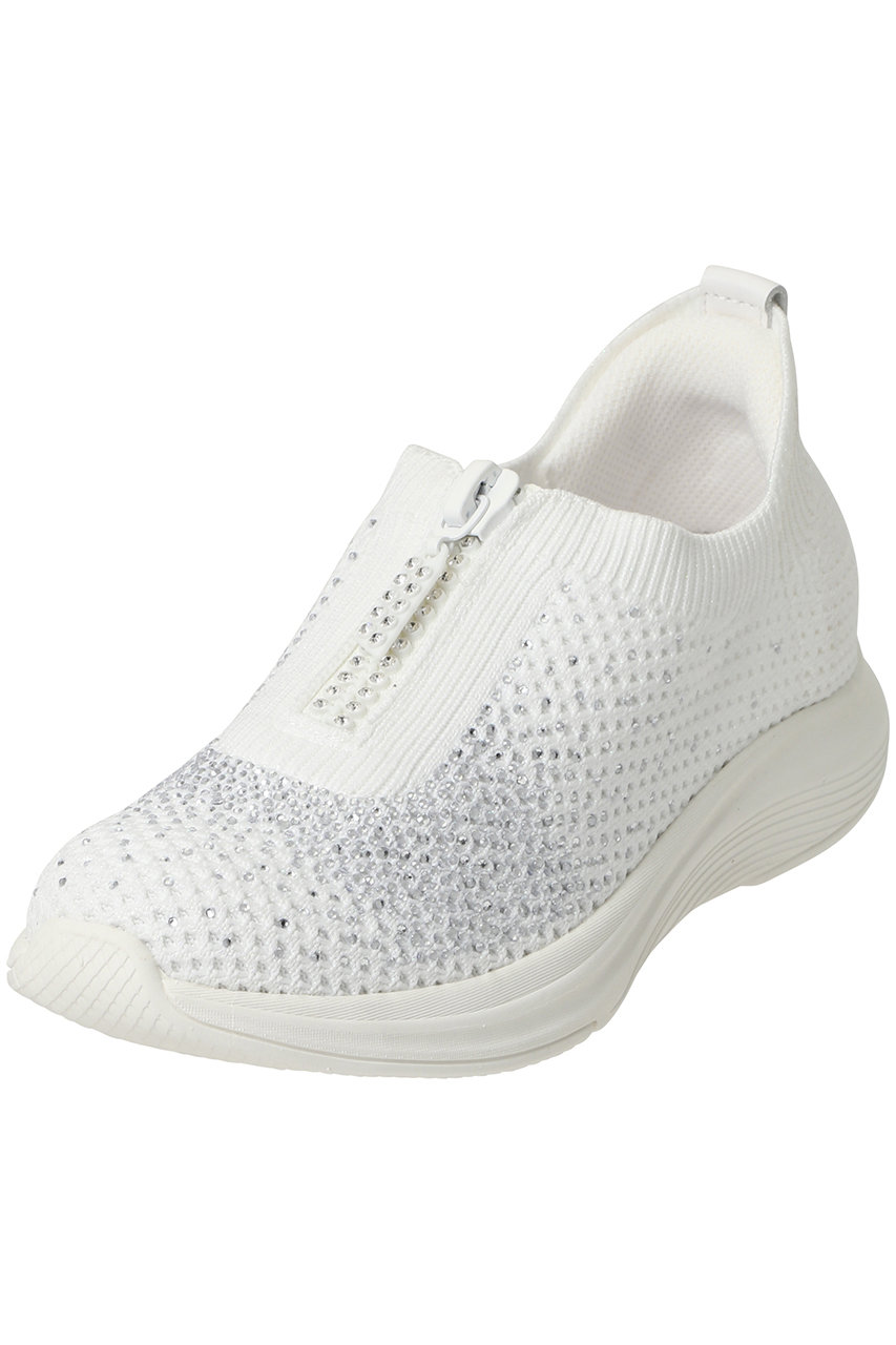 STACCATO デザインZIPハンディライトスリッポン (ホワイト, 23.5cm) スタッカート ELLE SHOP STACCATO デザインZIPハンディライトスリッポン (ホワイト, 23.5cm) スタッカート ELLE SHOP