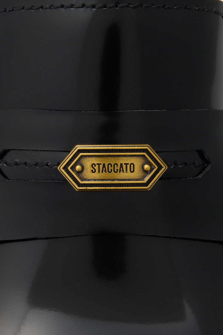 STACCATO(スタッカート)｜レイスヒールローファー/ブラック の通販