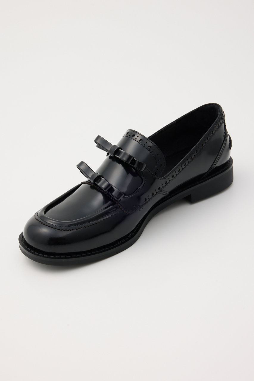 STACCATO(スタッカート)｜アンブルダブルリボンローファー/ブラック の