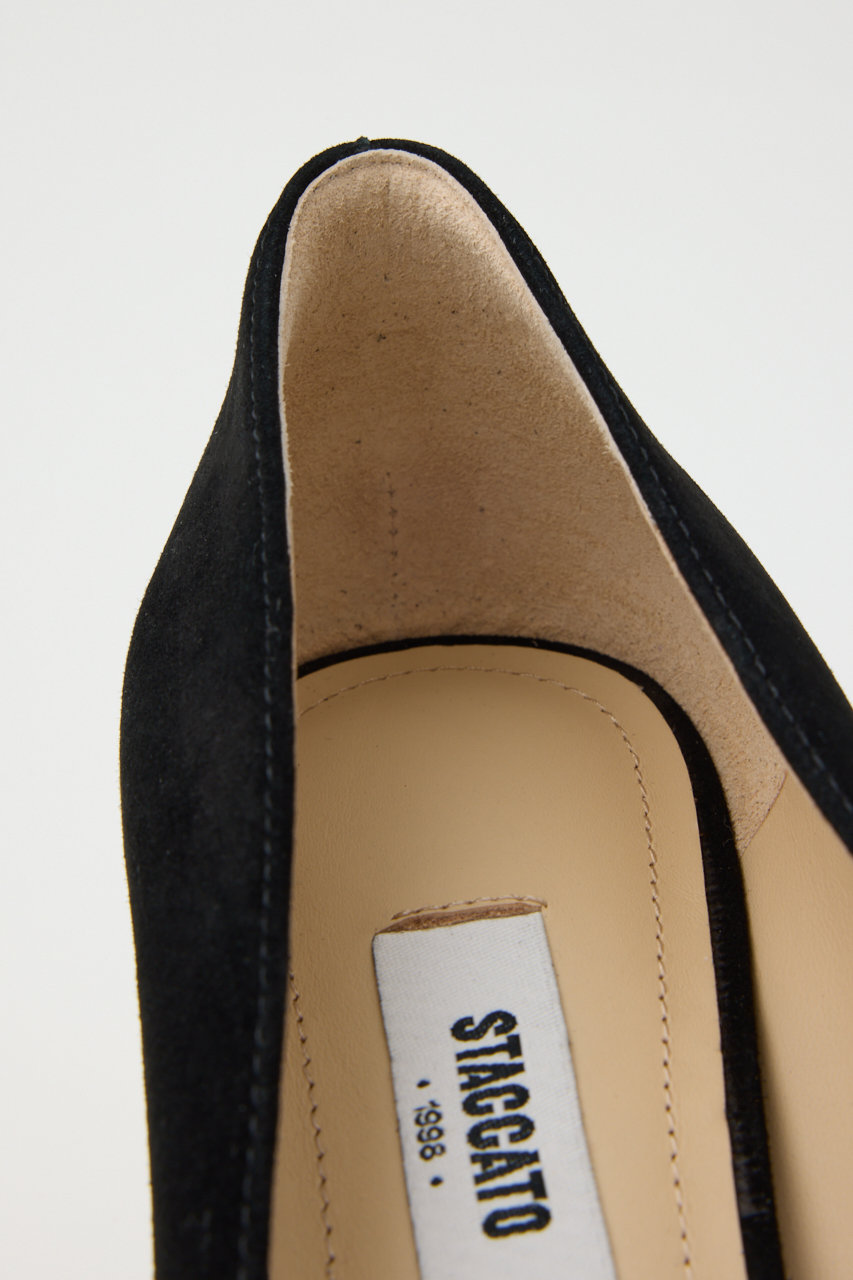 STACCATO(スタッカート)｜シャーロットリボンパンプス/Dブラック の