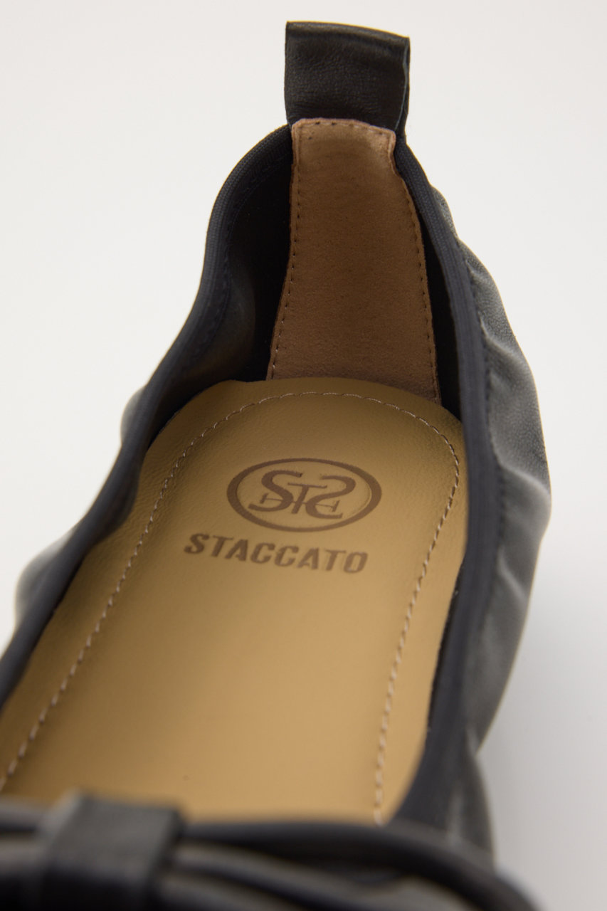 STACCATO(スタッカート)｜バトンリボンバレエシューズ/ブラック の通販