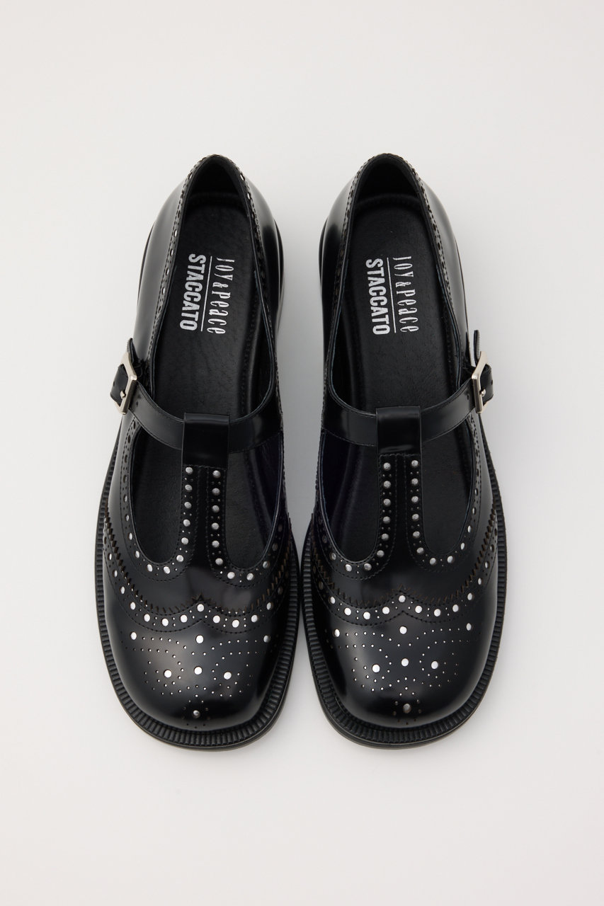 STACCATO(スタッカート)｜Tストラップマニッシュシューズ/ブラック の