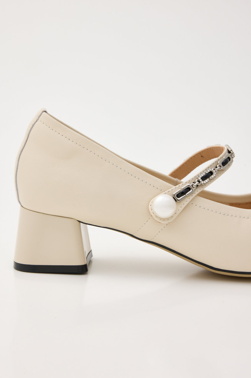 STACCATO(スタッカート)｜メゾンローヒールライトパンプス/柄ホワイト