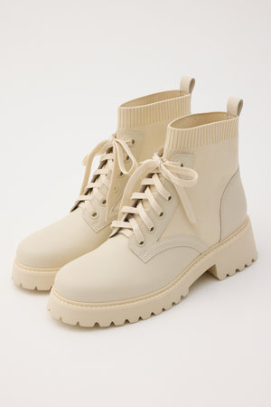 スタッカート/STACCATOのリードニットコンビレースアップブーツ(130500/130502)