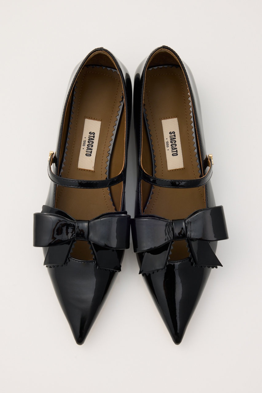 STACCATO(スタッカート)｜ドリスリボンパンプス/ブラック の通販