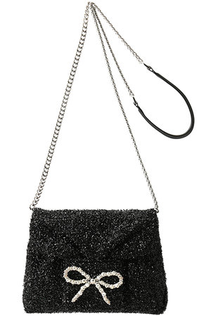 スタッカート/STACCATOのルリーパールリボンショルダーバッグ(120100/120101)