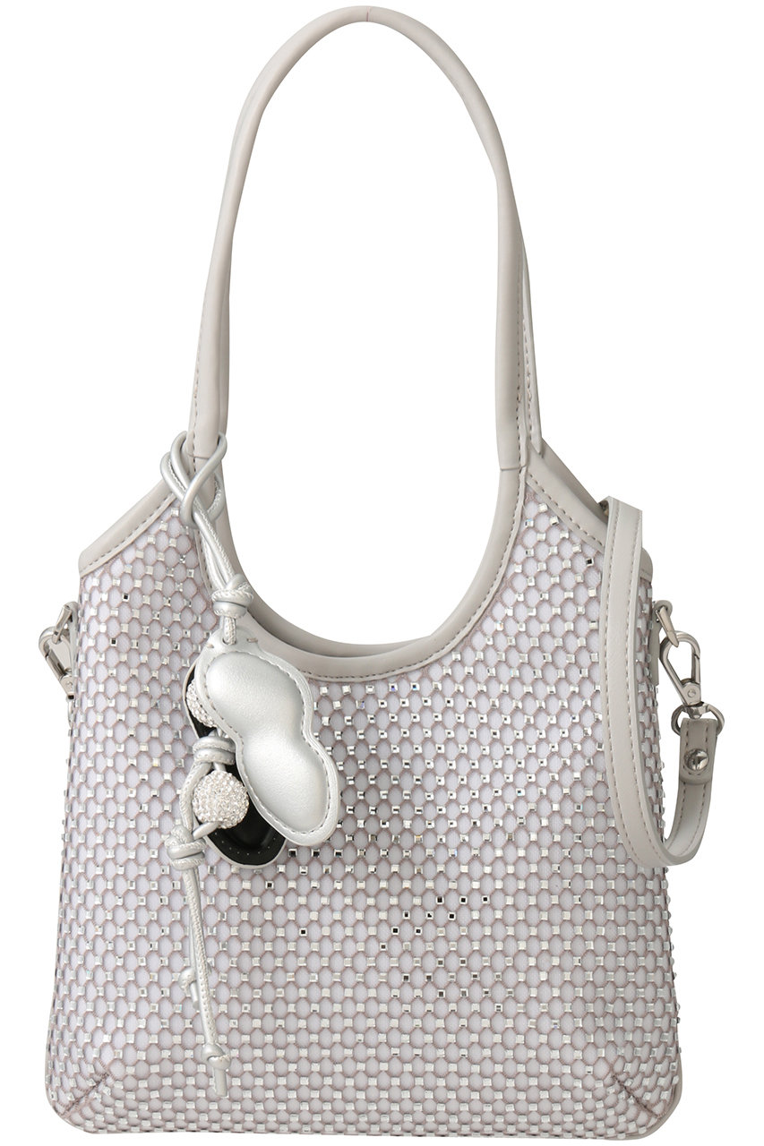 スタッカート/STACCATOのスパークル2WAYソフトバッグ(シルバー/350IA255-5045)