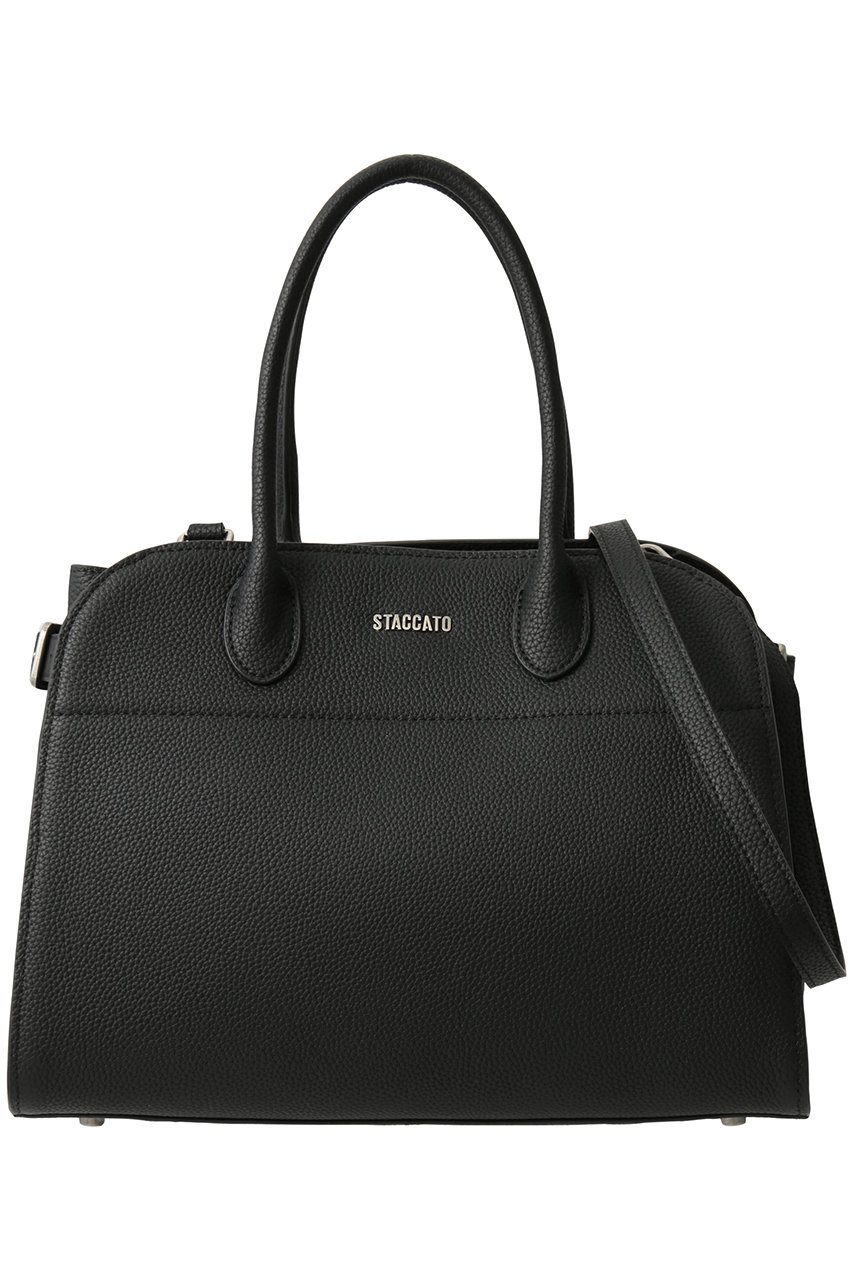 STACCATO アーバン2WAYハンドバッグ (ブラック, FREE) スタッカート ELLE SHOP STACCATO アーバン2WAYハンドバッグ (ブラック, FREE) スタッカート ELLE SHOP