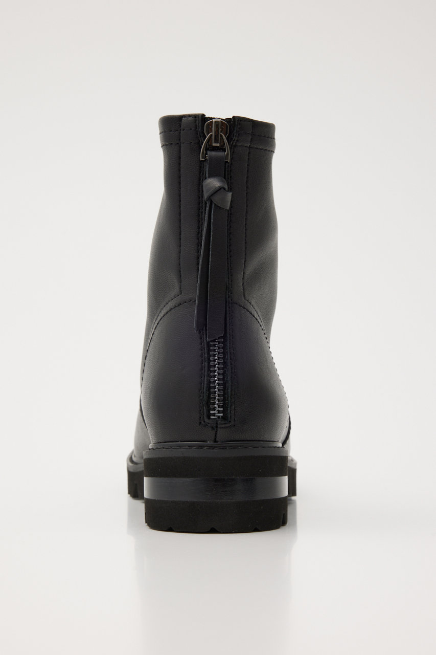 ✨️美品✨️ STACCATO スタッカート リブニットショートブーツ ブラック STACCATO(スタッカート)｜エレガントリーフィットブーツ/柄ブラック の