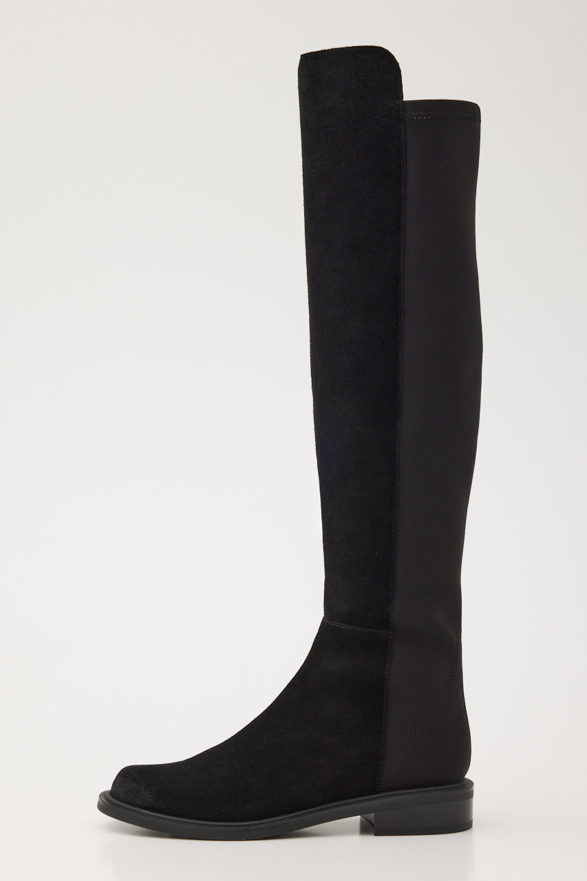 STACCATOスタッカート ニーハイブーツ　ヌバック　スエード STACCATO(スタッカート)｜エラスティックコンビニーハイラテ/Dブラック