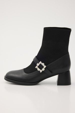 スタッカート/STACCATOのリコニットコンビブーツ(130300/130301)