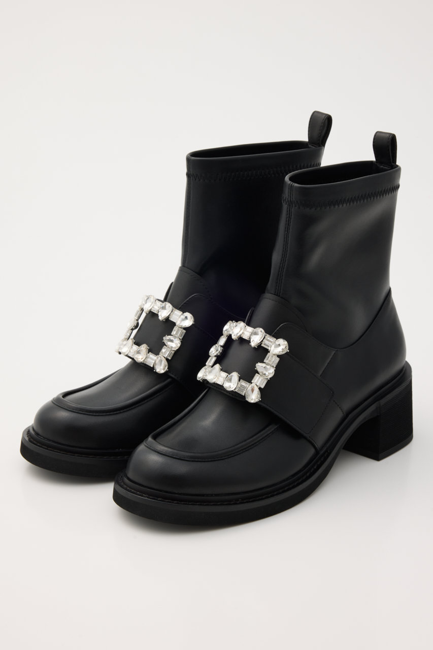 スタッカート/STACCATOのエルラストレッチコンビブーツ(ブラック/350IA124-4490)