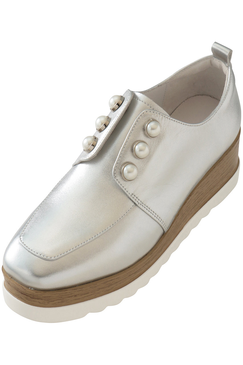 スタッカート/STACCATOのメイジーパールプラットフォーム(シルバー/350JS148-8020)
