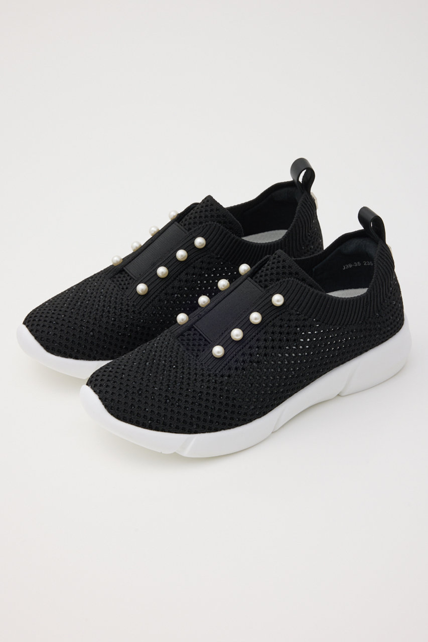 スタッカート/STACCATOのミニマルパールライトスリッポン(ブラック/350JS149-9285)