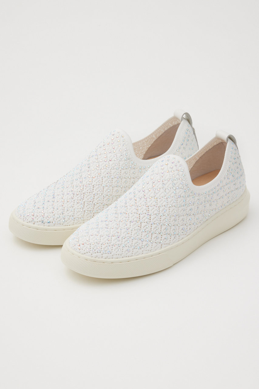 スタッカート/STACCATOのライトメッシュスリッポン(ホワイト/350JS149-9675)
