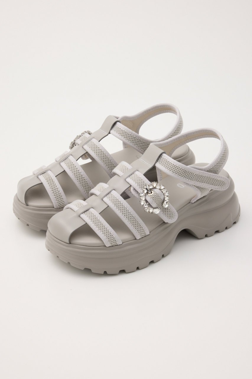 スタッカート/STACCATOのムーングルカライトサンダル(グレー/350JS137-7085)