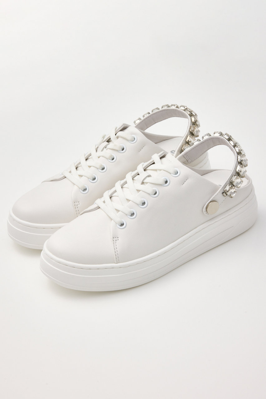 スタッカート/STACCATOの2WAYビジューベルトスニーカーサンダル(ホワイト/350JS149-9560)