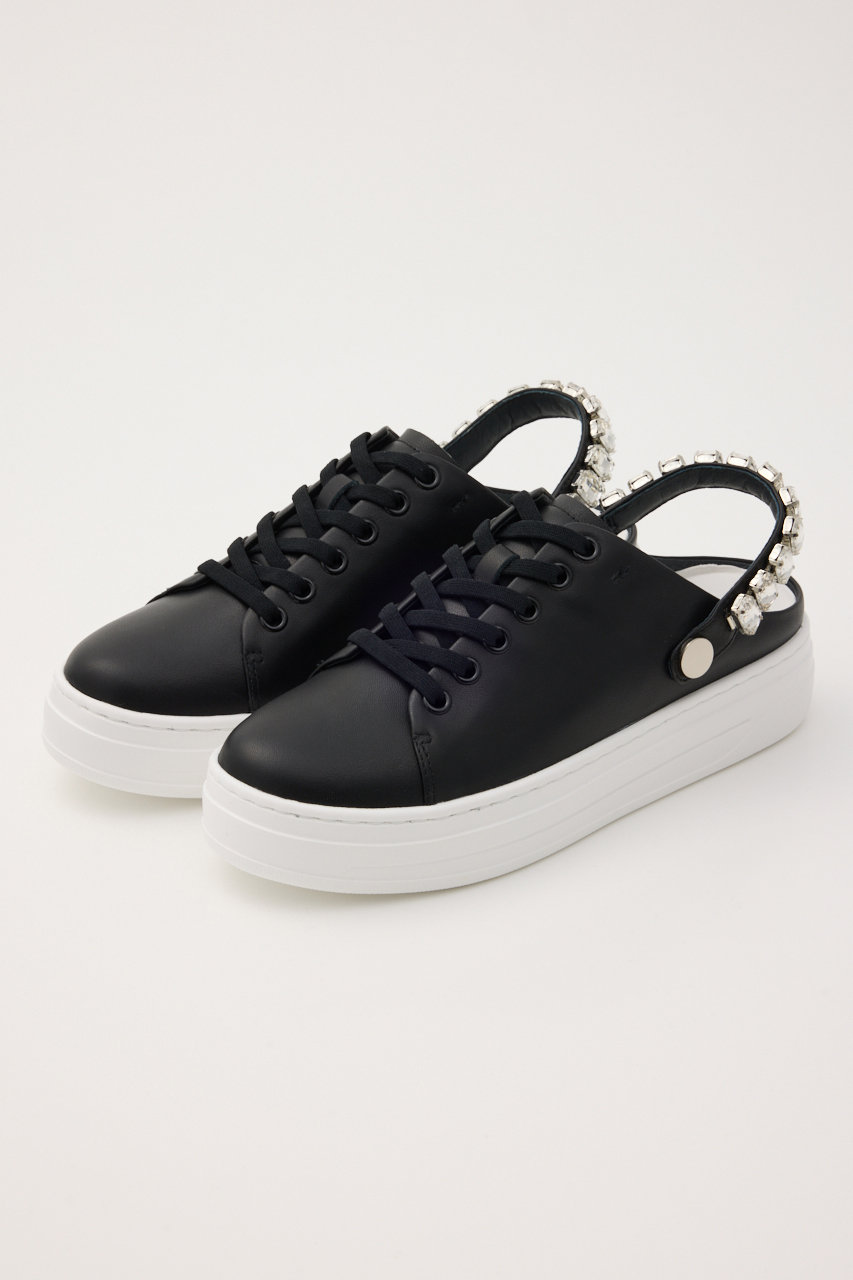 スタッカート/STACCATOの2WAYビジューベルトスニーカーサンダル(ブラック/350JS149-9560)